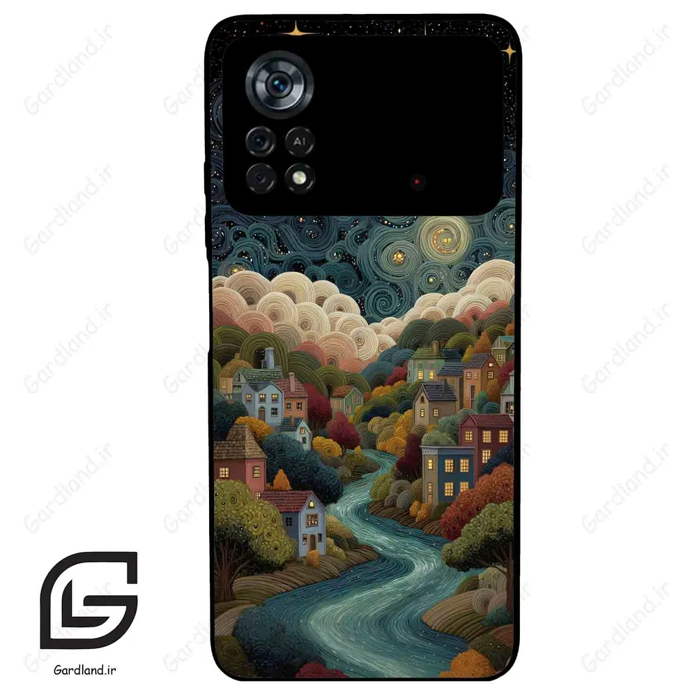قاب گوشی شیائومی پوکو ایکس 4 پرو (Poco X4 Pro 5G ) طرح دهکده کد 2736
