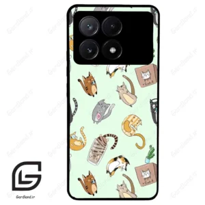 قاب گوشی شیائومی پوکو ایکس 6 پرو (Poco X6 Pro ) طرح گربه کد 2622