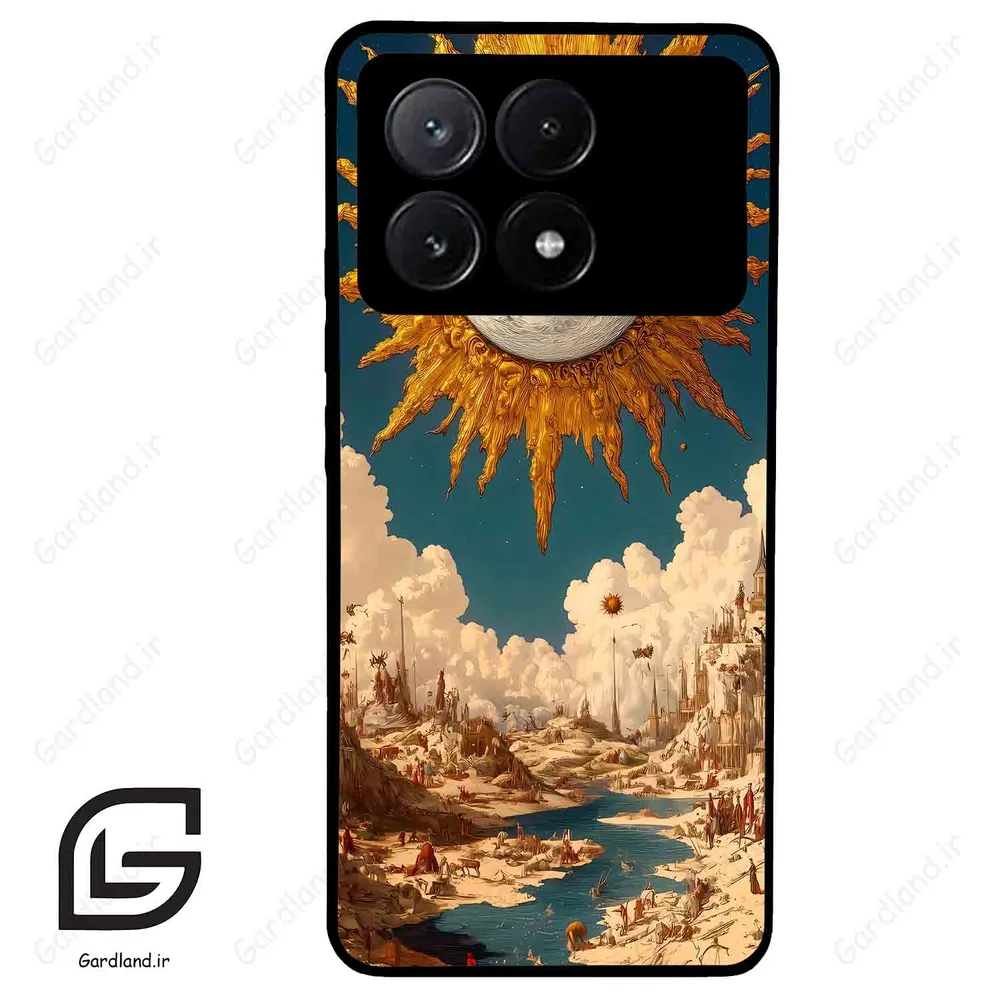 قاب گوشی شیائومی پوکو ایکس 6 پرو (Poco X6 Pro ) طرح خورشید کد 2694