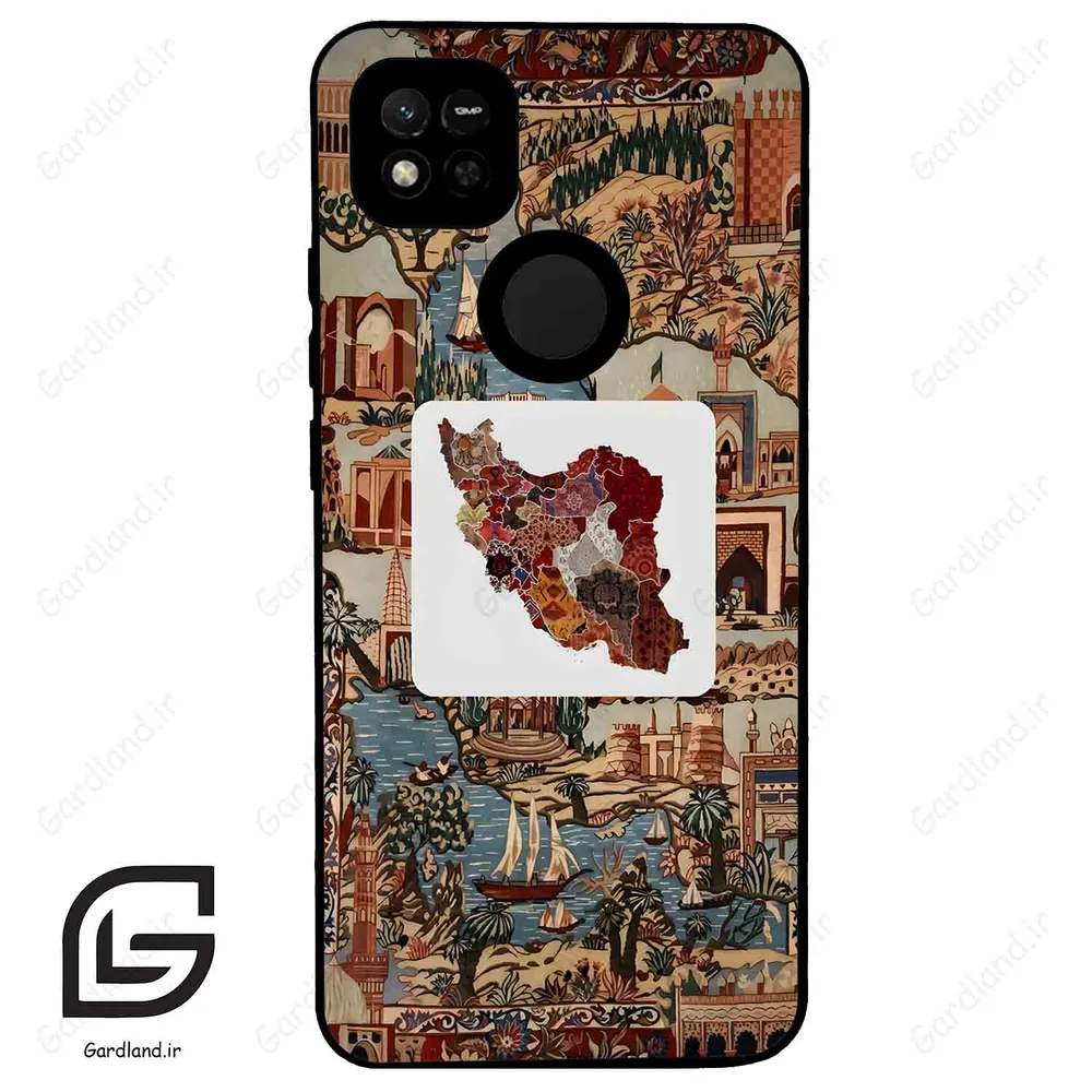 قاب گوشی شیائومی ردمی 10 آ (Redmi 10A ) طرح نقشه ایران کد 2287