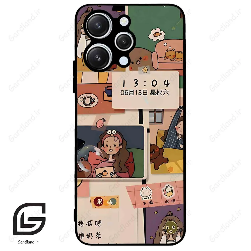 قاب گوشی شیائومی ردمی 12 (Redmi 12 ) طرح دخترانه کد 2254