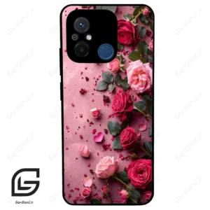 قاب گوشی شیائومی ردمی 12 سی (Redmi 12C ) طرح رز کد 2744
