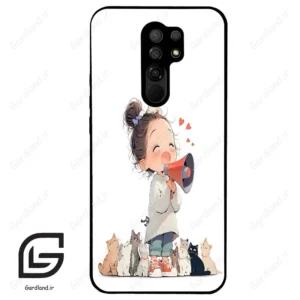 قاب گوشی شیائومی ردمی 9 (Redmi 9 ) طرح دخترانه کد 2027