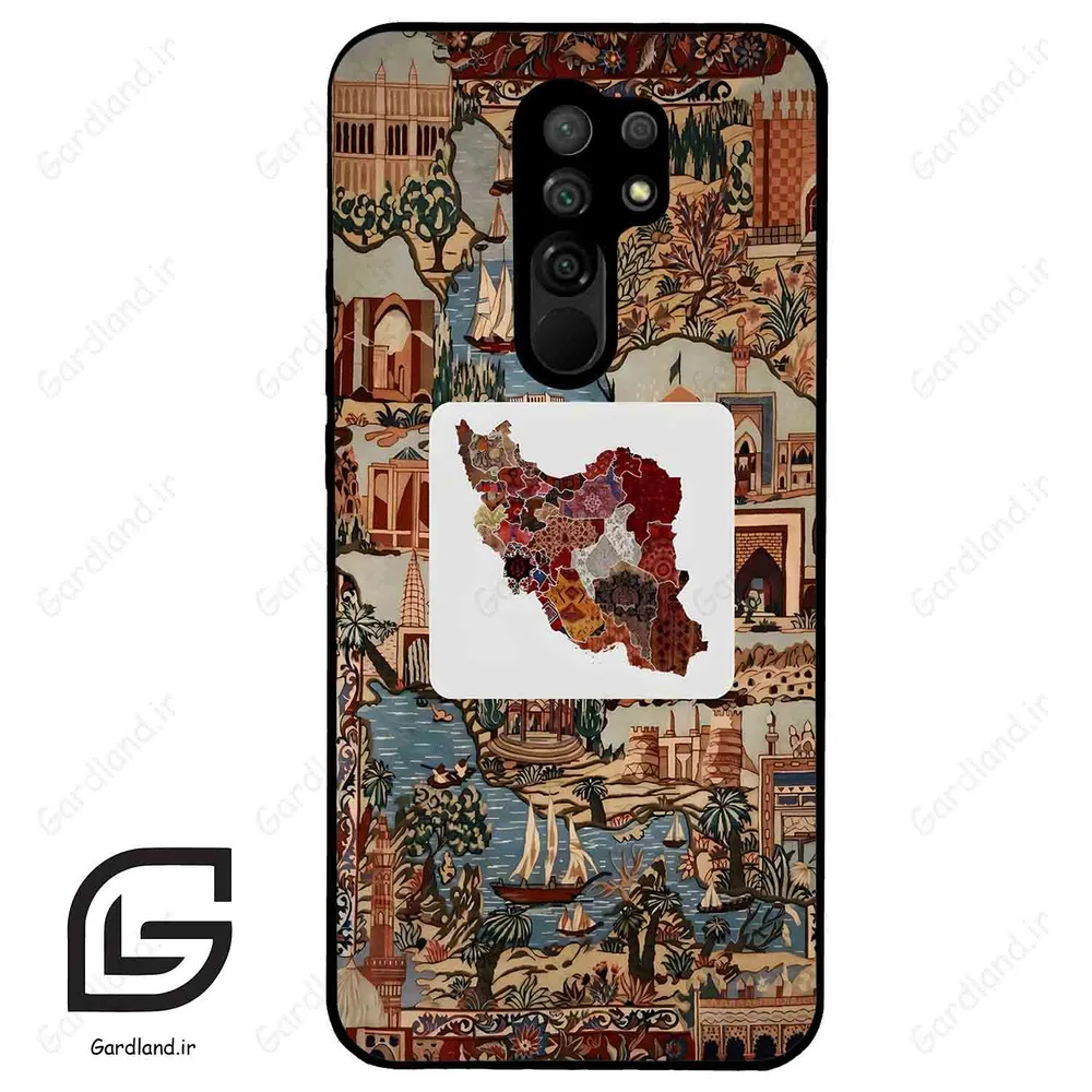 قاب گوشی شیائومی ردمی 9 (Redmi 9 ) طرح نقشه ایران کد 2287