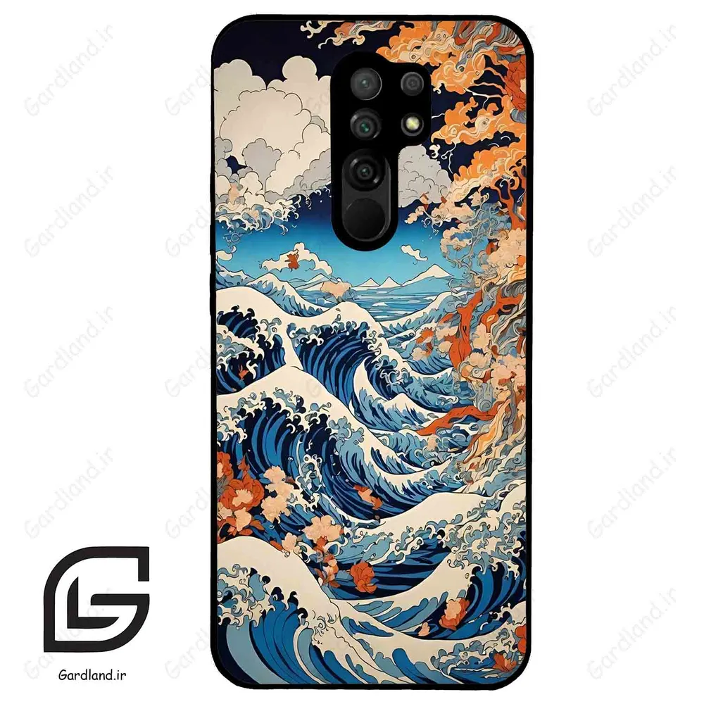 قاب گوشی شیائومی ردمی 9 (Redmi 9 ) طرح موج کد 2418