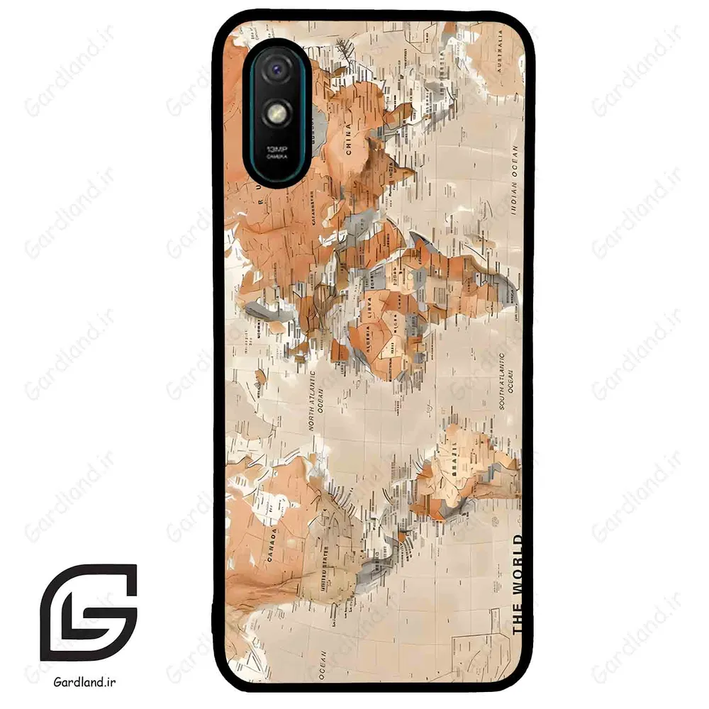 قاب گوشی شیائومی ردمی 9 آ (Redmi 9A ) طرح نقشه کد 2187