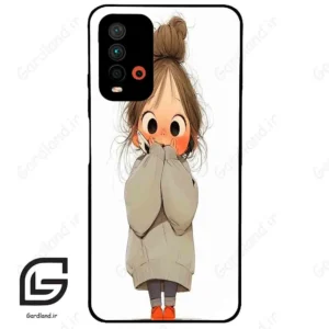 قاب گوشی شیائومی ردمی 9 تی (Redmi 9T ) طرح دخترانه کد 2054