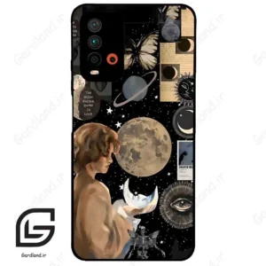 قاب گوشی شیائومی ردمی 9 تی (Redmi 9T ) طرح دخترانه کد 2111