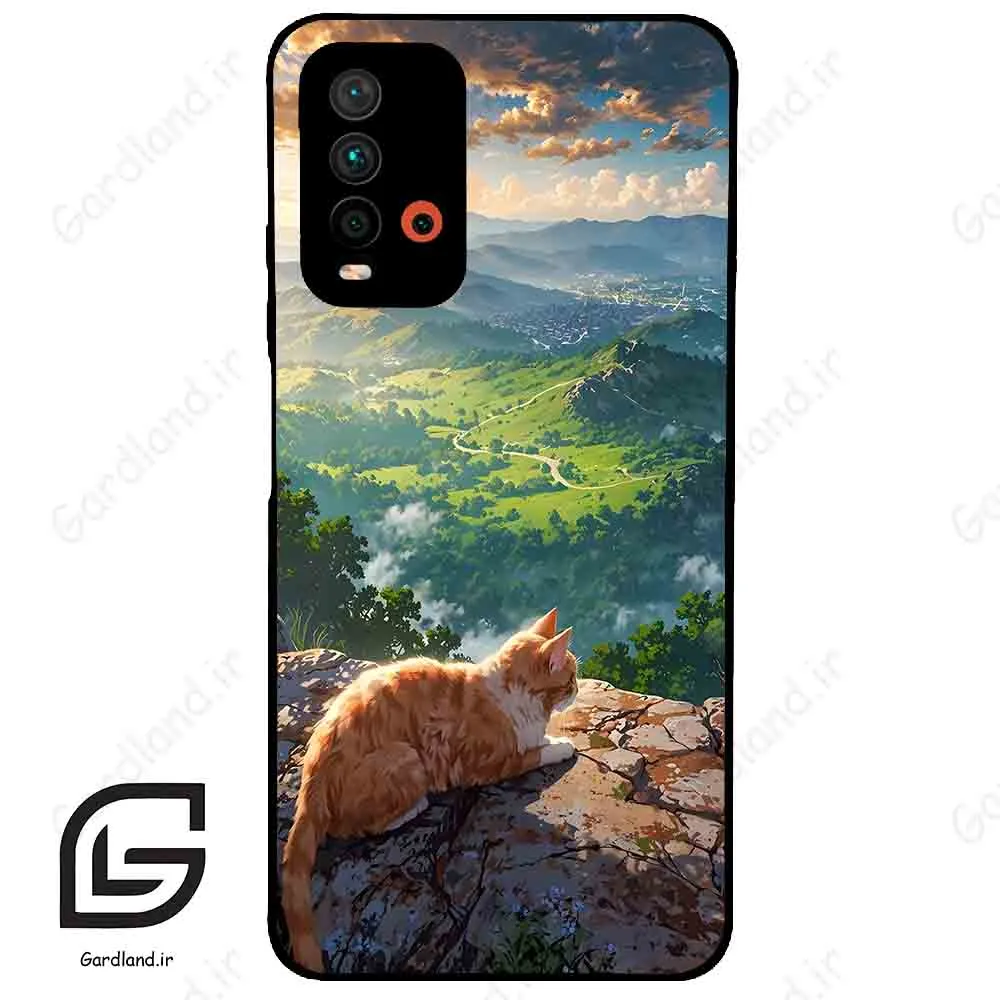 قاب گوشی شیائومی ردمی 9 تی (Redmi 9T ) طرح گربه کد 2203