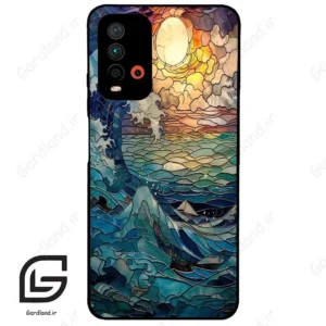 قاب گوشی شیائومی ردمی 9 تی (Redmi 9T ) طرح موج کد 2413