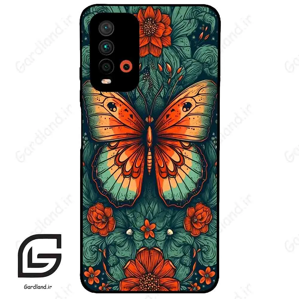 قاب گوشی شیائومی ردمی 9 تی (Redmi 9T ) طرح پروانه کد 2421