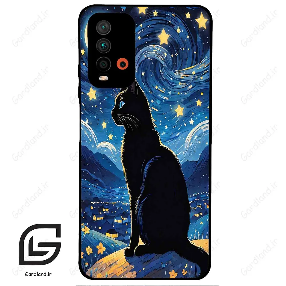 قاب گوشی شیائومی ردمی 9 تی (Redmi 9T ) طرح گربه کد 2438