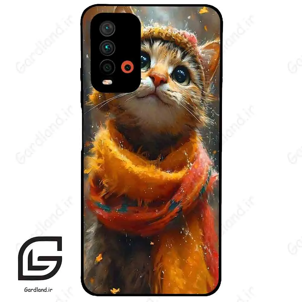 قاب گوشی شیائومی ردمی 9 تی (Redmi 9T ) طرح گربه کد 2440