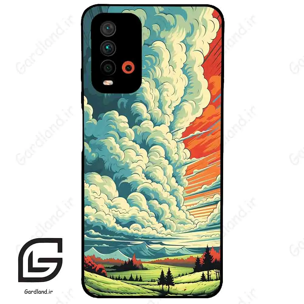 قاب گوشی شیائومی ردمی 9 تی (Redmi 9T ) طرح ابرنگی کد 2491