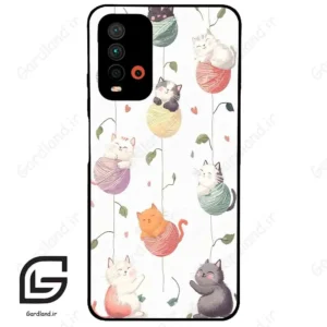 قاب گوشی شیائومی ردمی 9 تی (Redmi 9T ) طرح گربه کد 2633