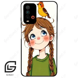 قاب گوشی شیائومی ردمی 9 تی (Redmi 9T ) طرح دختر کد 2640