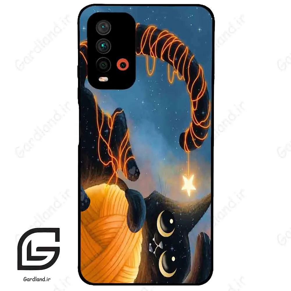 قاب گوشی شیائومی ردمی 9 تی (Redmi 9T ) طرح گربه کد 2654