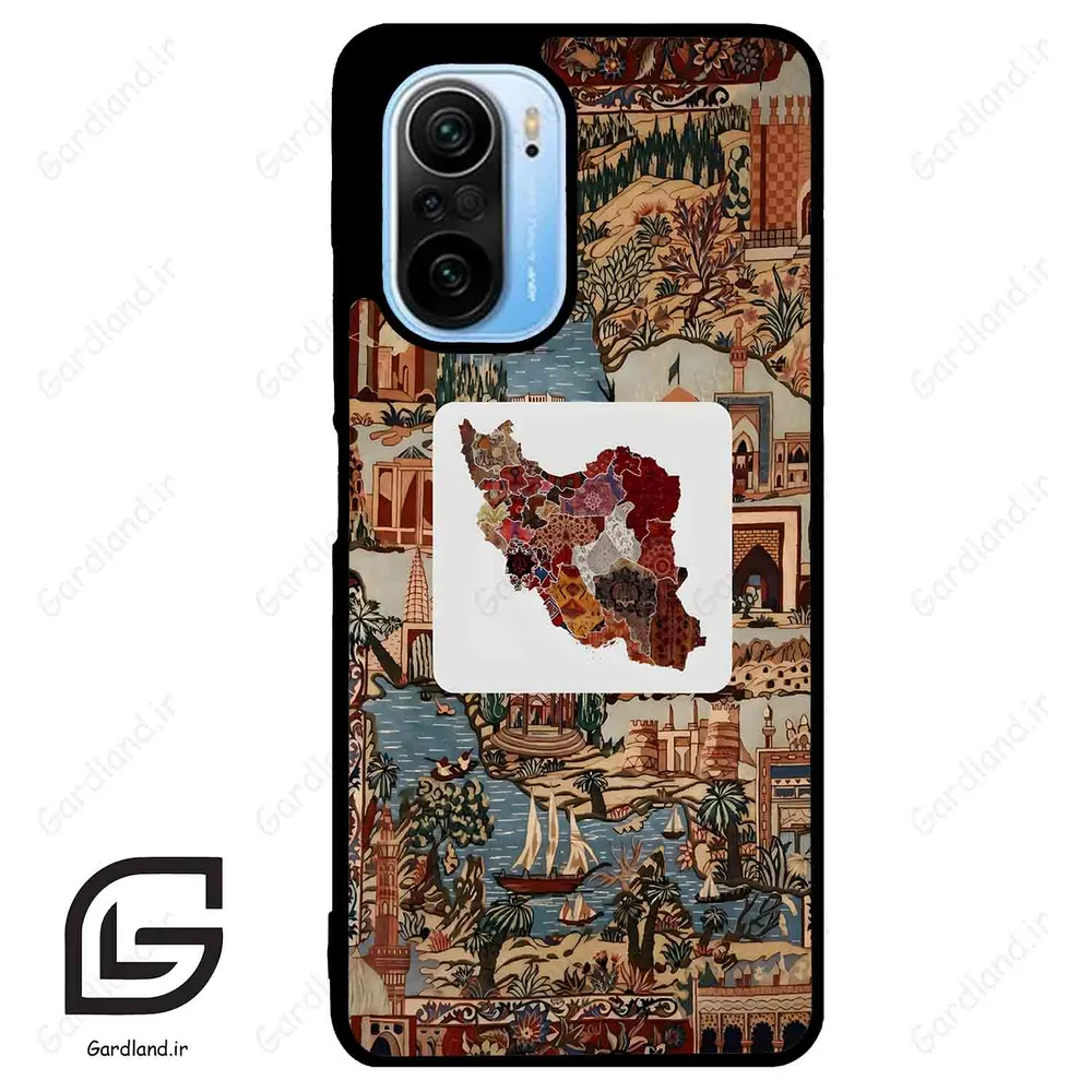 قاب گوشی شیائومی ردمی کی 40 (Redmi K40 ) طرح نقشه ایران کد 2287