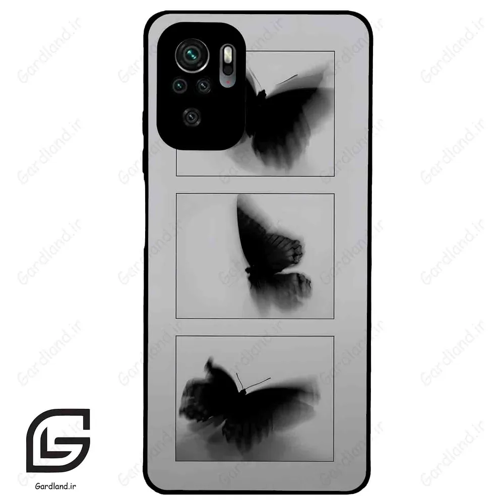 قاب گوشی شیائومی ردمی نوت 10 4g (Redmi Note 10 4g/Note 10s ) طرح پروانه کد 2103
