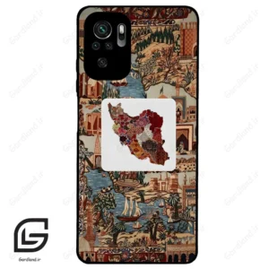 قاب گوشی شیائومی ردمی نوت 10 4g (Redmi Note 10 4g/Note 10s ) طرح نقشه ایران کد 2287