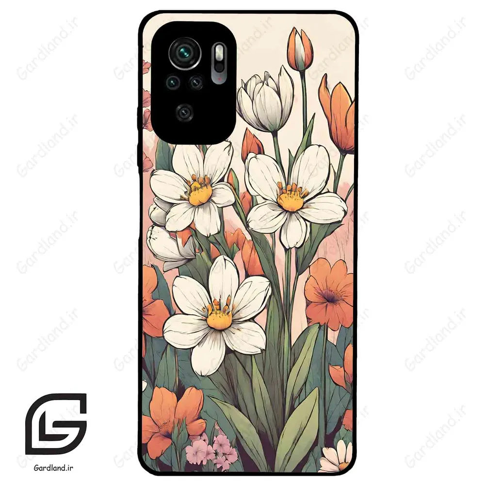 قاب گوشی شیائومی ردمی نوت 10 4g (Redmi Note 10 4g/Note 10s ) طرح گل کد 2475