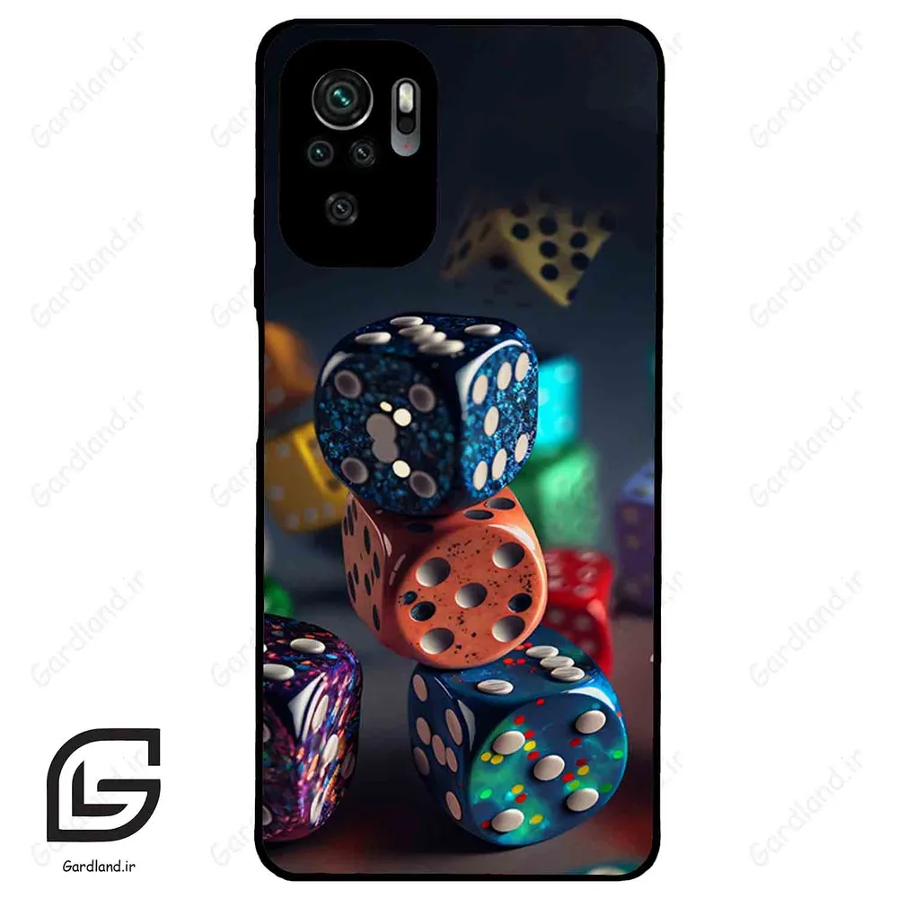 قاب گوشی شیائومی ردمی نوت 10 4g (Redmi Note 10 4g/Note 10s ) طرح تاس کد 2556