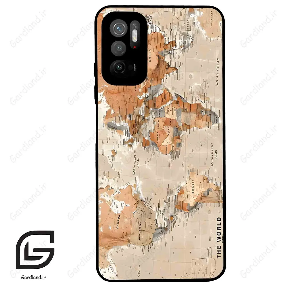 قاب گوشی شیائومی ردمی نوت 10 (Redmi Note 10 5g ) طرح نقشه کد 2187