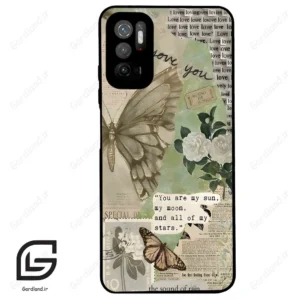 قاب گوشی شیائومی ردمی نوت 10 (Redmi Note 10 5g ) طرح پروانه کد 2244