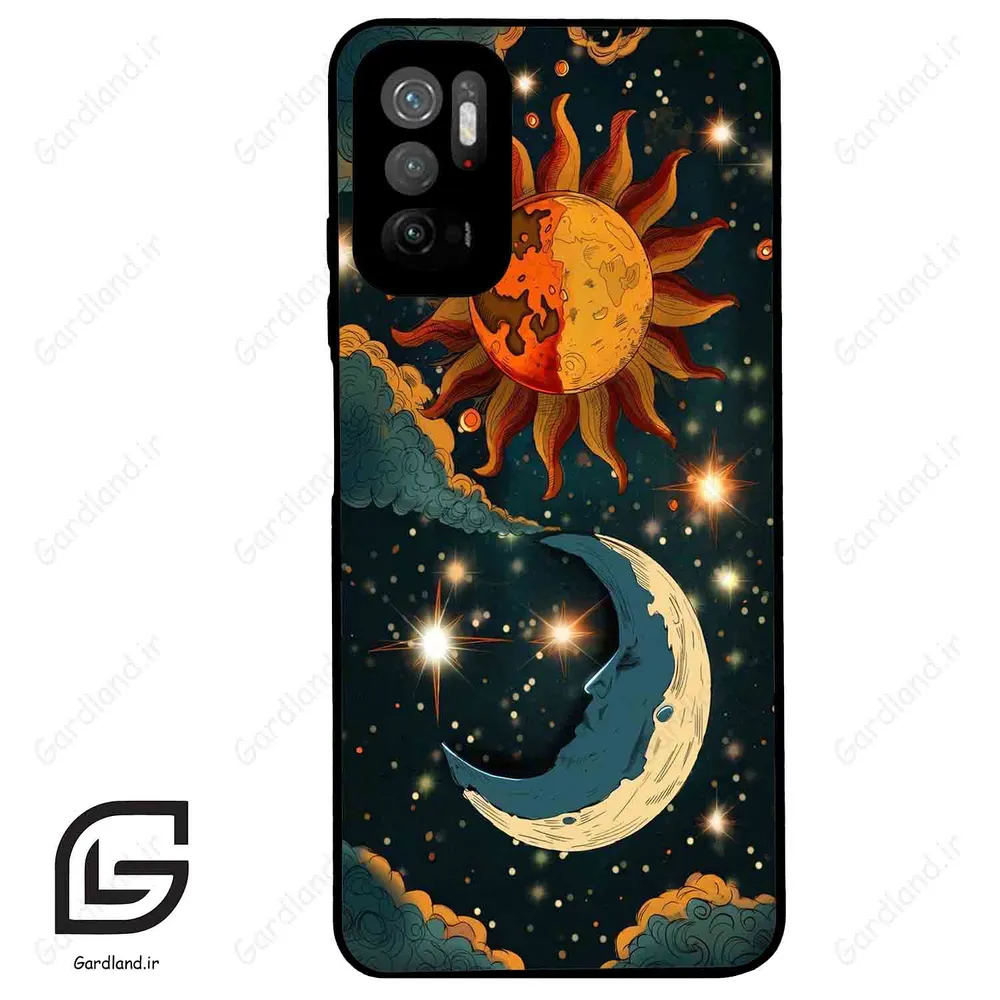 قاب گوشی شیائومی ردمی نوت 10 (Redmi Note 10 5g ) طرح ماه کد 2474