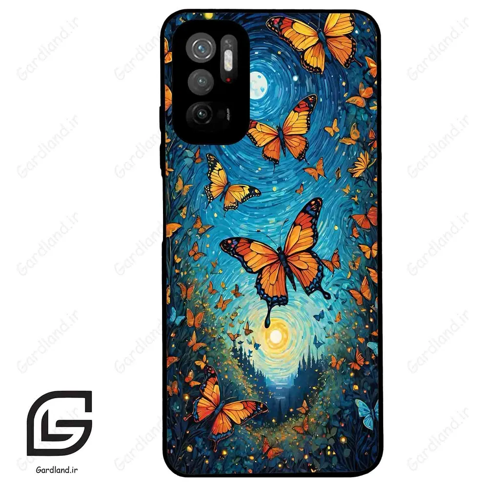 قاب گوشی شیائومی ردمی نوت 10 (Redmi Note 10 5g ) طرح پروانه کد 2479