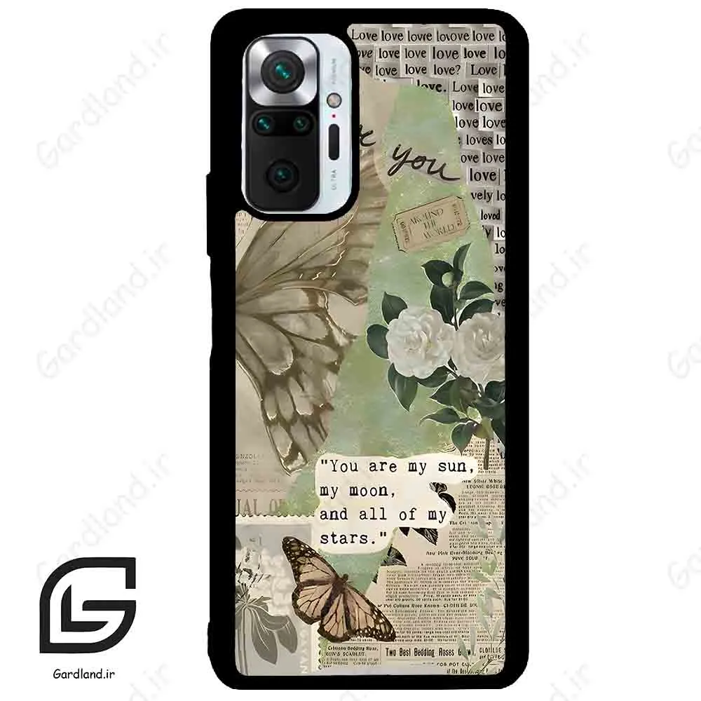 قاب گوشی شیائومی ردمی نوت 10 پرو (Redmi Note 10 Pro 4g ) طرح پروانه کد 2244