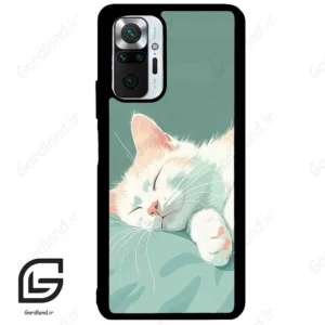قاب گوشی شیائومی ردمی نوت 10 پرو (Redmi Note 10 Pro 4g ) طرح گربه کد 2403
