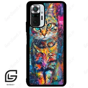 قاب گوشی شیائومی ردمی نوت 10 پرو (Redmi Note 10 Pro 4g ) طرح گربه کد 2488