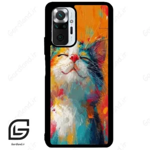 قاب گوشی شیائومی ردمی نوت 10 پرو (Redmi Note 10 Pro 4g ) طرح گربه کد 2489