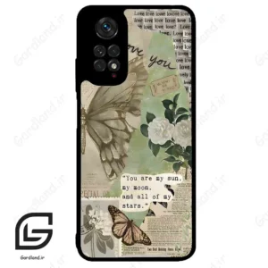 قاب گوشی شیائومی ردمی نوت 11 (Redmi Note 11 4g ) طرح پروانه کد 2244