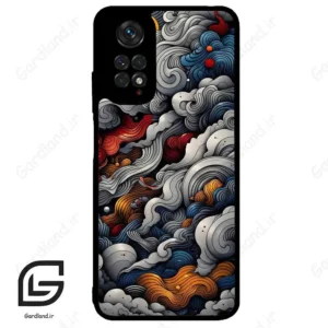 قاب گوشی شیائومی ردمی نوت 11 (Redmi Note 11 4g ) طرح ابرنگی کد 2448