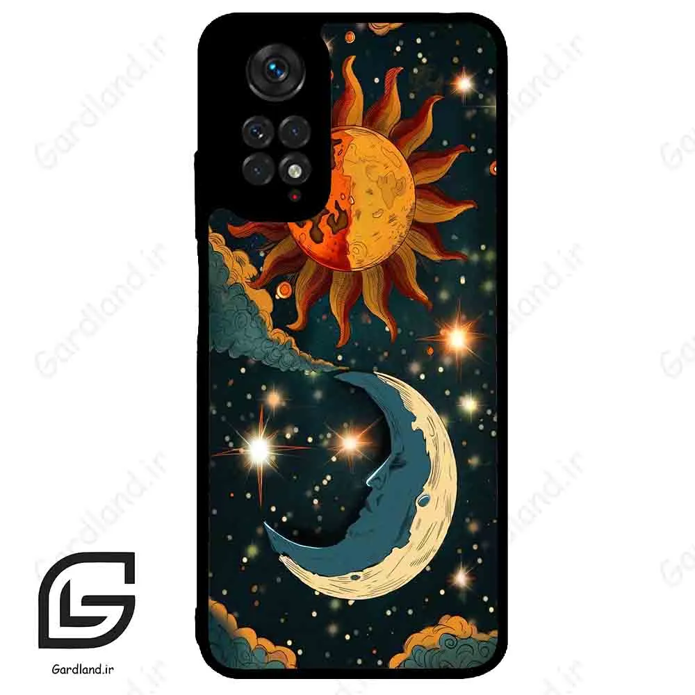 قاب گوشی شیائومی ردمی نوت 11 (Redmi Note 11 4g ) طرح ماه کد 2474
