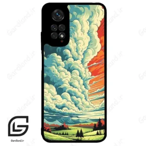 قاب گوشی شیائومی ردمی نوت 11 (Redmi Note 11 4g ) طرح ابرنگی کد 2491