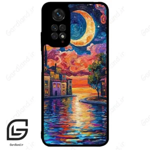 قاب گوشی شیائومی ردمی نوت 11 (Redmi Note 11 4g ) طرح ماه کد 2699