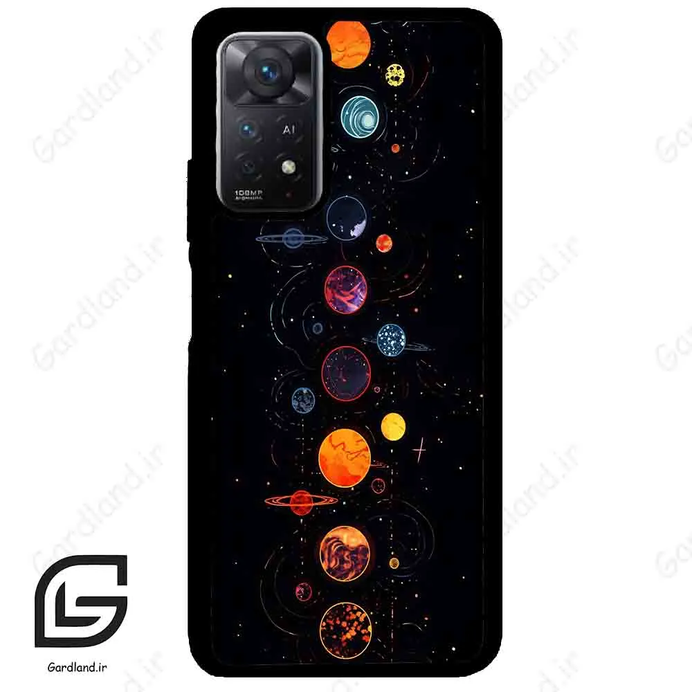 قاب گوشی شیائومی ردمی نوت 11 (Redmi Note 11 5g ) طرح کهکشان کد 2062