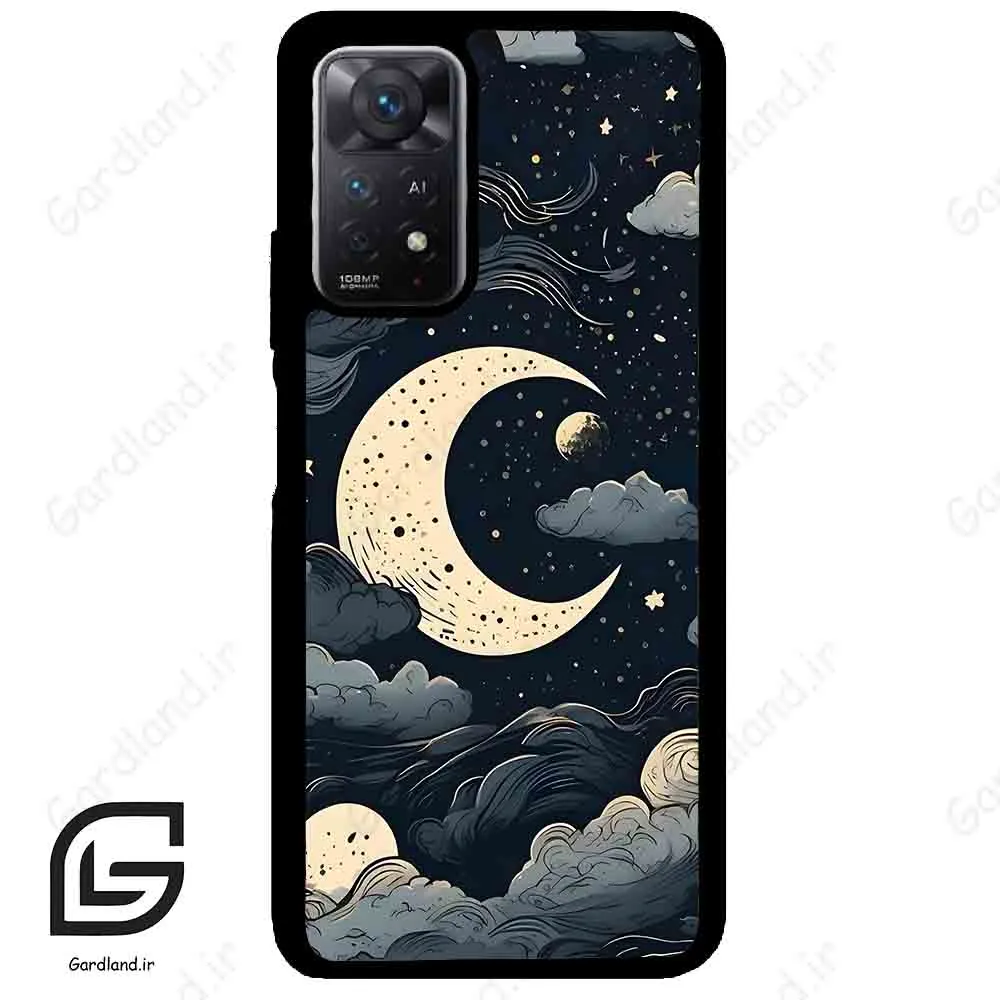 قاب گوشی شیائومی ردمی نوت 11 (Redmi Note 11 5g ) طرح ماه کد 2173
