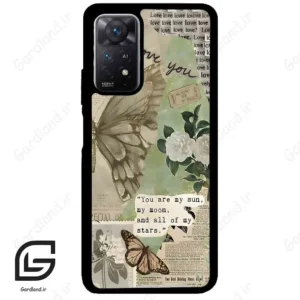 قاب گوشی شیائومی ردمی نوت 11 (Redmi Note 11 5g ) طرح پروانه کد 2244
