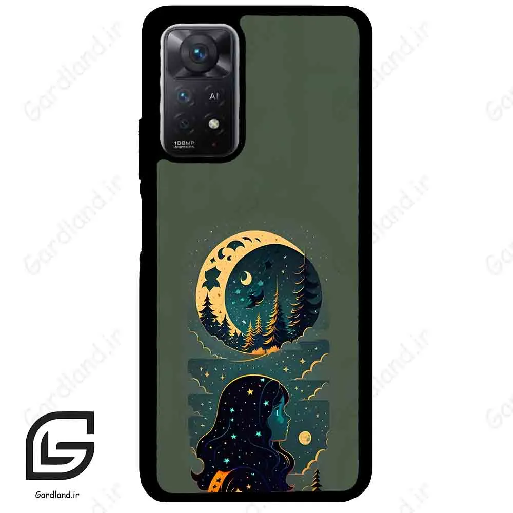 قاب گوشی شیائومی ردمی نوت 11 (Redmi Note 11 5g ) طرح ماه کد 2267