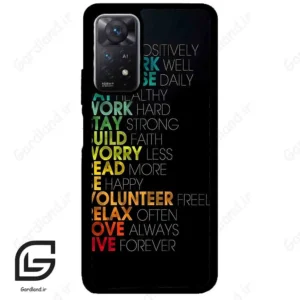 قاب گوشی شیائومی ردمی نوت 11 (Redmi Note 11 5g ) طرح متن کد 2332