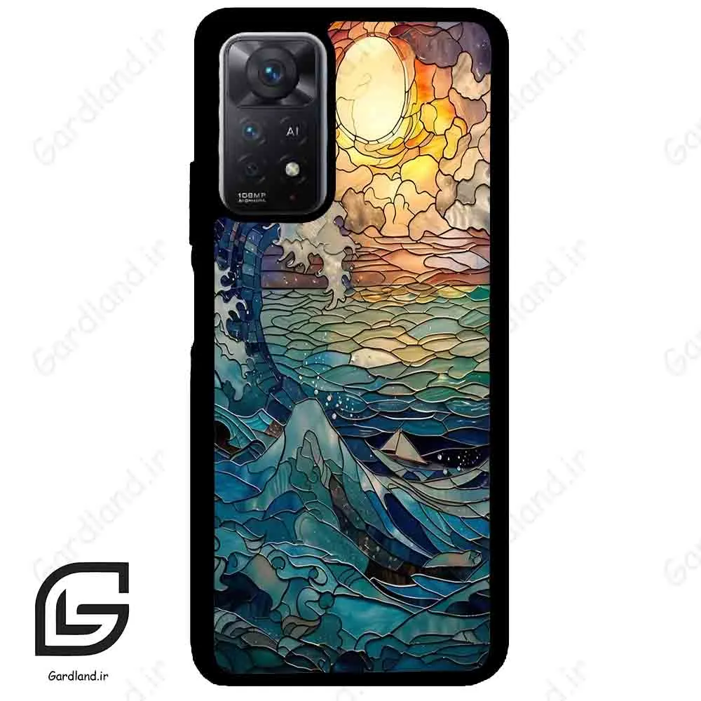 قاب گوشی شیائومی ردمی نوت 11 (Redmi Note 11 5g ) طرح موج کد 2413