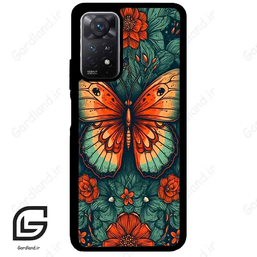 قاب گوشی شیائومی ردمی نوت 11 (Redmi Note 11 5g ) طرح پروانه کد 2421