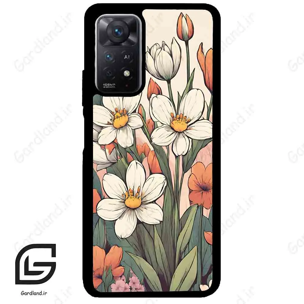 قاب گوشی شیائومی ردمی نوت 11 (Redmi Note 11 5g ) طرح گل کد 2475