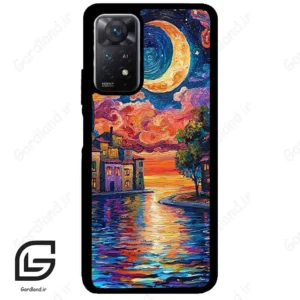 قاب گوشی شیائومی ردمی نوت 11 (Redmi Note 11 5g ) طرح ماه کد 2699