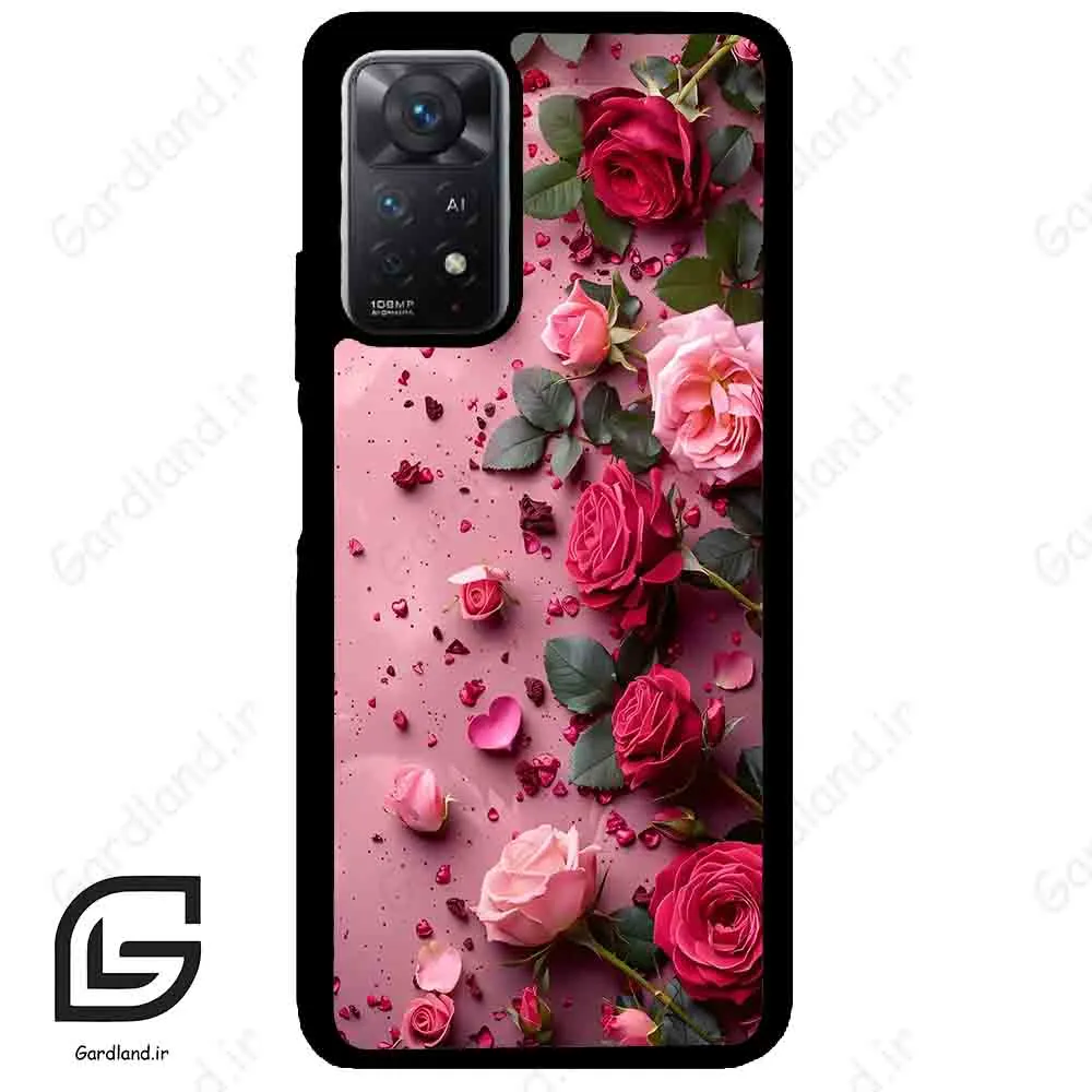 قاب گوشی شیائومی ردمی نوت 11 (Redmi Note 11 5g ) طرح رز کد 2744