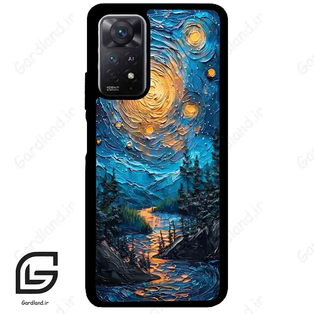 قاب گوشی شیائومی ردمی نوت 11 (Redmi Note 11 5g ) طرح ابرنگ کد 2792